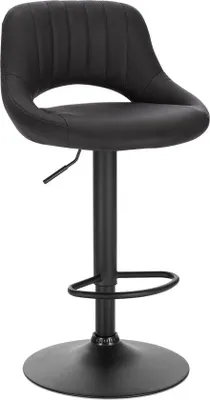 Immagine prodotto di Sgabello Famanu con schienale – Comfortevole – Nero
