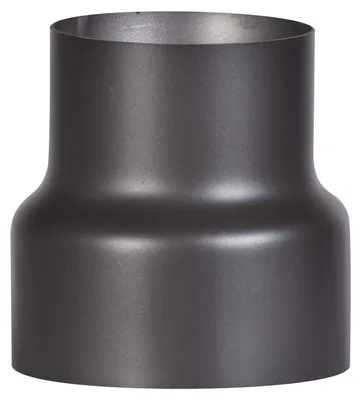 Immagine prodotto di FIREFIX R150/Ü9, riduttore da 180 a 150 per canne fumarie di 2 mm di spessore, verniciato di nero