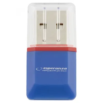 Produktbild von Esperanza Micro SD USB 2.0 Kartenleser Blau
