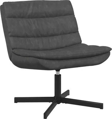 Immagine prodotto di Sedia girevole Nero 63 x 75 x 76 cmPoliuretanoAntico
