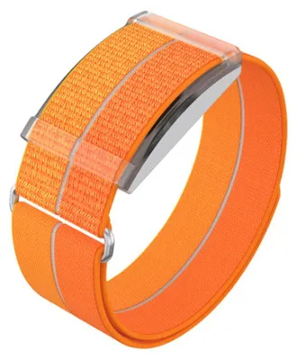 Produktbild von INF Nylon Quick-Release atmungsaktives Armband kompatibel mit COROS Herzfrequenzband, mehrere Farben, Größe S Orange