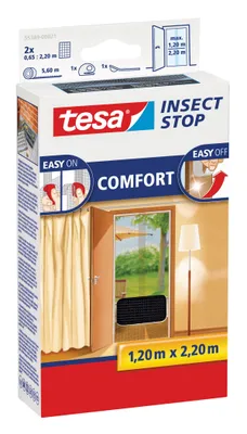 Produktbild von tesa Fliegengitter COMFORT für Türen 2 x je 0,65 m x 2,20 m