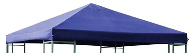 Produktbild von Pavillon Ersatzdach 3x3 Meter blau wasserdichtes Polyester mit PVC-Beschichtung