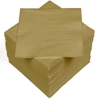 Productafbeelding van HEKU 100 servetten, effen kleur, 3-laags, 33x33 cm. Uniforme kwaliteit voor gebruik