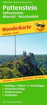 Image de Carte de randonnée Pottenstein, Gößweinstein - Ahorntal - Waischenfeld 1 :25 000