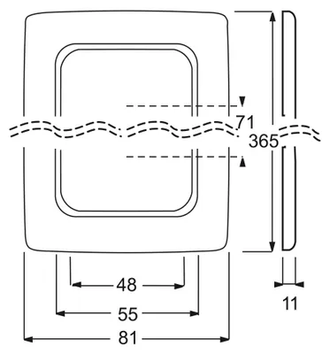 Produktbild von Busch-Jaeger 1725-0-1498, Weiß, Schraubenlos, Busch-Jaeger, 81 mm, 365 mm, 1,1 cm