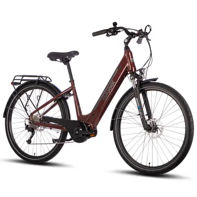 Produktbild von SAXXX Deluxe Sport 28 Zoll Trekking E-Bike-250W Mittelmotor-418Wh Intube Akku-Shimano Alivio 9-Gang-Schaltung-hydraulisc,bordeaux glänzend