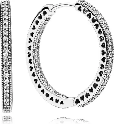 Produktbild von Pandora 296319CZ  Creolen Funkeln und Herzen Sterling Silber