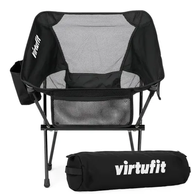 Produktbild von VirtuFit Compact Campingstuhl, faltbar, schwarz, 1 kg