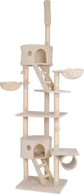 Produktbild von lionto Kratzbaum höhenverstellbar, Höhe 230-250 cm, beige