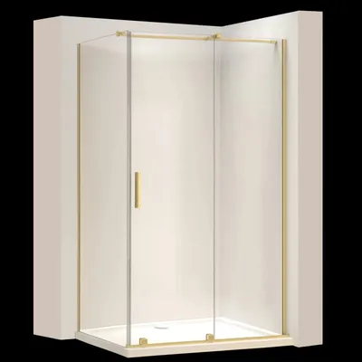 Productafbeelding van Douchecabine Rea Montana Gold, afmetingen 140x80