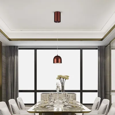 Produktbild von Designer-Deckenleuchten - Designer-Hängelampen - IP20 - Braunes Gehäuse - 8,5 Watt - 850 Lumen - 3000K