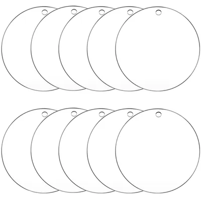 Productafbeelding van Transparante Acryldiscs voor DIY Projecten 10 Stuks