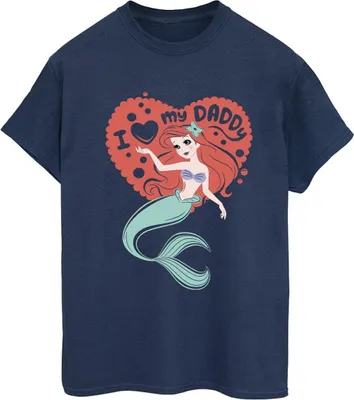 Produktbild von Disney - "The Little Mermaid Daddy" T-Shirt für Damen BI30984 (4XL) (Marineblau)