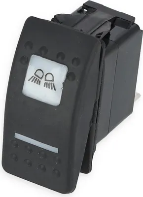 Produktbild von LED Kippschalter, ON-OFF, mit Schaltersymbolen, max. Belastung 25 Amp. bei 12 Volt Symbol: Badeplattform Beleuchtung