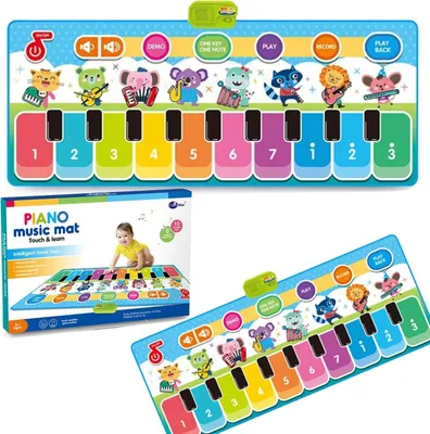 Produktbild von Interaktive Musikmatte Für Kinder Tiere Klanginstrumente