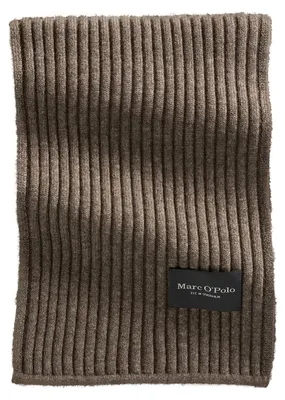 Imagen del producto de Marc O'Polo bufanda Knitted Scarf Dark Nickle marrón
