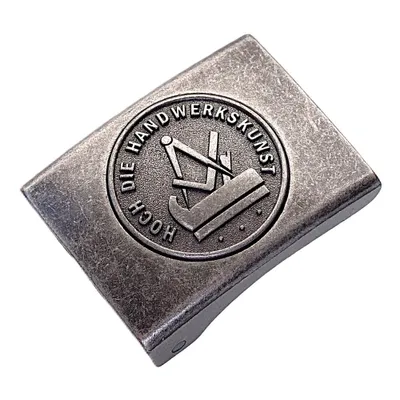 Produktbild von Koppelschloss Schreiner und Tischler Handwerk und Zunft – vintage - eisengrau - für 4,5 cm breite Koppelgürtel
