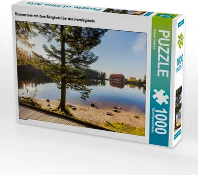 Produktbild von CALVENDO Puzzle Mummelsee mit dem Berghotel bei der Hornisgrinde | 1000 Teile Lege-Größe 64x48cm Foto-Puzzle für glückliche Stunden