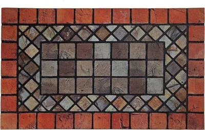 Image de Tapis d'entrée noir, grattoir et absorbant, 75 x 44 cm, pour l'intérieur et l'extérieur