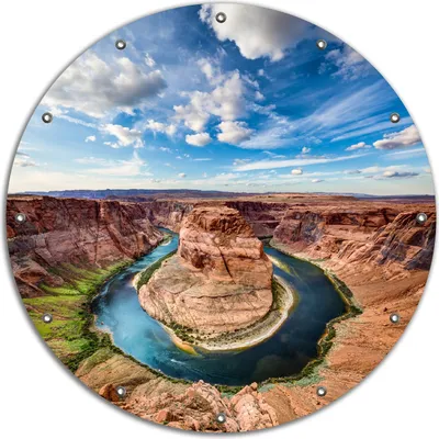 Produktbild von Wallario rundes Outdoor-Poster für Garten oder Balkon, Motiv Grand Canyon, 90 cm Durchmesser