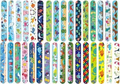 Immagine prodotto di Set di braccialetti per bambini, 20 pezzi, per feste di compleanno, braccialetti in velcro, regalo perfetto per le feste dei bambini