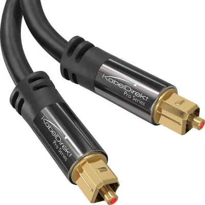Zdjęcie produktu dla KabelDirekt 609613459153, Toslink, Męska, Toslink, Męska, 5 m, Czarny