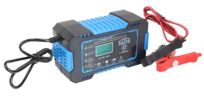 Image de Chargeur de batterie de voiture avec LCD, 12 V, 6A, 4-100 Ah - SATRA