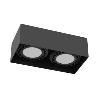 Zdjęcie produktu dla Reflektor spot CAGE czarny 2xGU10x18W metal wym:8,5x24,2x12,2cm IP20 Brosline