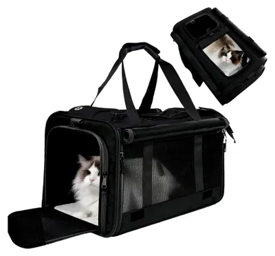 Produktbild von Faltbare Hundetransportbox und Katzentransportbox für große Katzen und Welpen