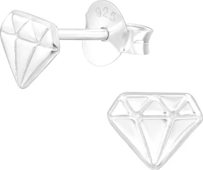 Produktbild von Ohrstecker 925 Sterling Silber Diamant Edelstein