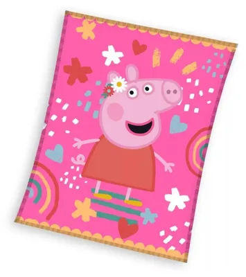 Productafbeelding van Kindendeken Varkentje Pepina, Roze, Wereld, 130x160 cm