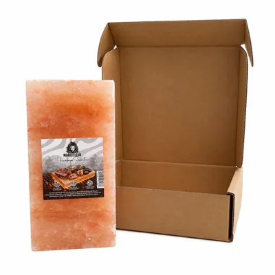 Produktbild von Marie Fleur Salzstein 20x10x2,5 cm – Grillstein, Salzplatte & BBQ Zubehör für Steak, Fisch und Gemüse