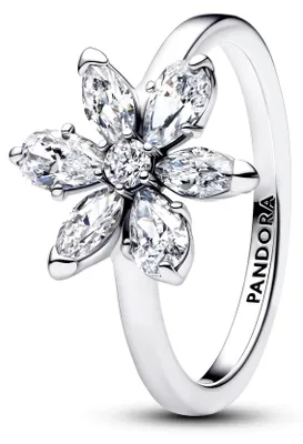 Image de Bague Pandora pour femme Herbarium Fleur scintillante Argent 193000C02 Taille 54