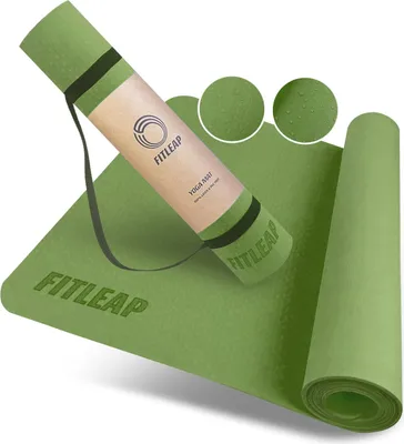 Produktbild von Fitleap Yogamatte Pro aus umweltfreundlichem TPE-Schaum. Sehr rutschfeste, schadstofffreie, hypoallergene und hautfreundliche Gymnastik-Matte, Fitness-Matte, Turn-Matte