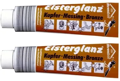 Produktbild von 2x 150 ml Elsterglanz Kupfer Messing Bronze Politur Paste