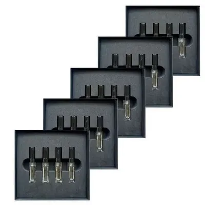 Produktbild von 5 x GAMMON Black Notes Parfum Explorer-Set (4x2 ml), das Parfum Set mit allen 4 Black Notes Männer Düften, Parfum für Herren mit 20% Parfum-Öl