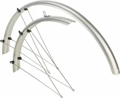 Produktbild von Schutzblech Set 20 Zoll silber 53 mm Kunststoff mit Streben