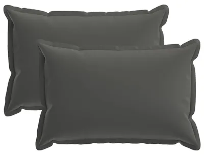 Produktbild von vidaXL Kissenbezug 2 stk. HOUTEN Anthrazit 30 x 50 cm Polyester