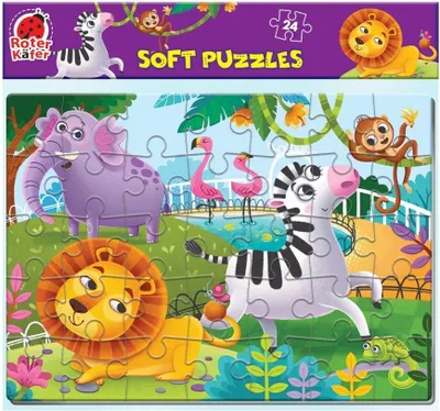 Produktbild von Schaumstoffpuzzle Tiere im Zoo