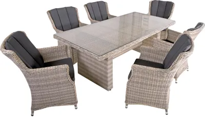 Produktbild von Tischgruppe DIJON 7-tlg. | 1 × Tisch 970367 | 6 × Sessel 970349