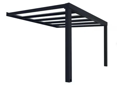 Produktbild von Palram - Canopia Aluminium Terrassenüberdachung Stockholm Anthrazit 341x370x324 cm