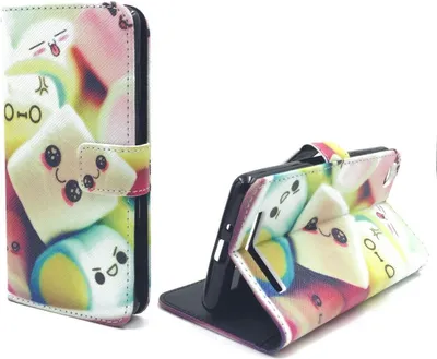 Produktbild von Handyhülle Tasche für Handy Xiaomi Redmi 3 Schriftzug Marshmallows