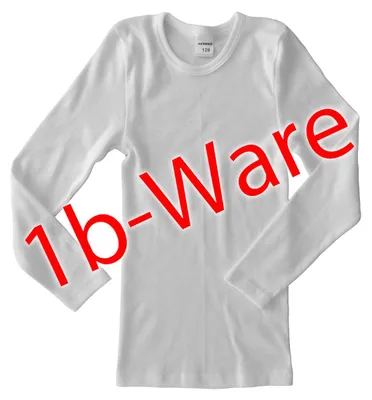 Produktbild von HERMKO 442830 5er Pack Kinder langarm Shirt mit kleinen Fehlern aus 100% Baumwolle, Unterhemd für Mädchen und Jungen, Farbe:weiß, Größe:92