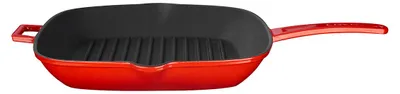 Produktbild von LAVA Grillpfanne aus emailliertem Gusseisen, 28 x 28 cm, 2,19 Liter