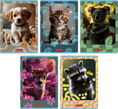 Zdjęcie produktu dla Zeszyt A5/16 = Herlitz Animals 70G