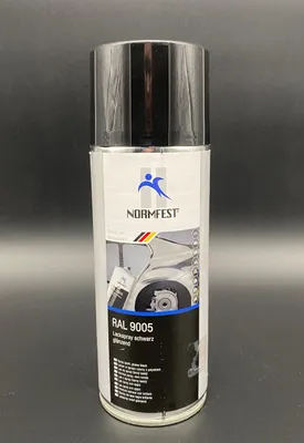 Produktbild von Normfest Lackspray RAL 9005 schwarz glänzend 400ml Glanzlack Auto Lack Spray