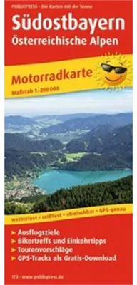 Produktbild von Motorradkarte Südostbayern - Österreichische Alpen 1 : 200 000