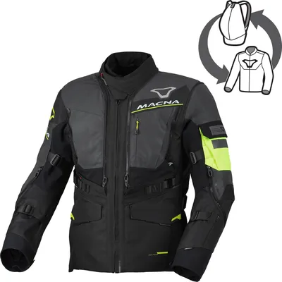 Zdjęcie produktu dla Macna Flexodus NightEye, wodoodporna kurtka tekstylna motocyklowa, rozmiar XL