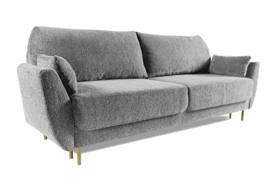 Produktbild von LANDENO Schlafsofa 240 x 100 x 95 cm – GRAU Design-Sofa mit Schlaffunktion und komfortabler Sitzfläche